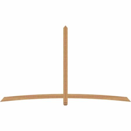 Ekena Millwork Bellingham Timber Gable Bracket, Western Red Cedar, 108"W x 63"H x 1 1/2"D x 3 1/2"F, 14/12 Pitch GBW108X63X0204BEL00SWR